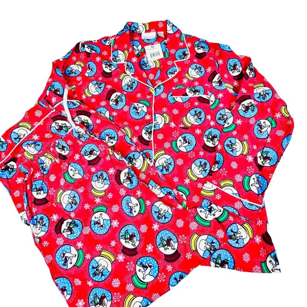 Snow Globe Pajama Set of Top/Pants by Intimate Essentials - XL - NWT